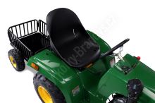 Dětský čtyřtaktní zahradní traktor s přívěsem 110ccm zelený (15)