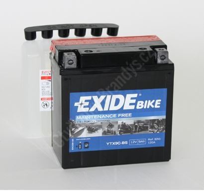 Motobaterie EXIDE 12V 9Ah 120A YTX9C-BS (684018)