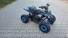 Dětská elektro čtyřkolka MiniRocket ATV MiniRaptor 1000W 36V, hydraulicke brzdy, modrá (10)
