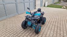 Dětská čtyřtaktní čtyřkolka ATV Hunter II 125ccm, 3 rych. poloautomat 8 kola, modrá (20)