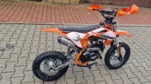 Pitbike Zuumav S3 125ccm 14/12 řazení bez spojky poloautoma, el startér, sedlo 73 oranžová (2)