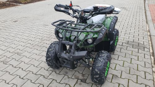 Dětská čtyřtaktní čtyřkoka Toronto 125ccm 1 rych. poloautomat 7 kola zelený maskáč (1)
