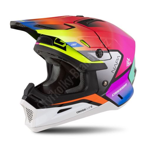 Dětská cross helma Cup 2 Napa Junior, CASSIDA, dětská (multikolor perleť) XL (53 cm)