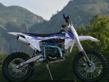 Pitbike SuperPit 125ccm 17/14 modrá, sedlo 81cm