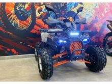 Dětská čtyřkolka Piranha Transformer 125ccm 3 rych. poloautomat 8 kola, šedo oranžová (1)