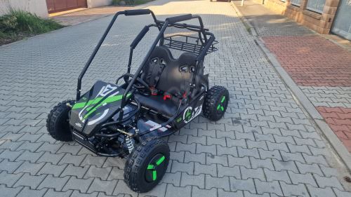 Dětská Bugina akumulátorová ECOBuggy až 2500W 60V 20Ah zelená