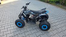 Dětská elektro čtyřkolka MiniRocket ATV MiniRaptor 1000W 36V, hydraulicke brzdy, modrá (12)