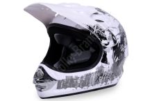 Dětská cross helma Xtreme- Bílá L